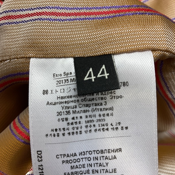 ETRO BROWN 2023 VELVET JACKET AND PANTS SUIT SET - Picture 6 of 6